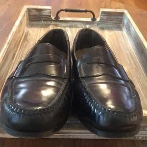 Cole Haan Brown Leather Pinch Penny Loafers 12 E.  Very good used condition! COLE HAAN Hand Sewn PINCH Brown Leather PENNY LOAFERS Seven  main image 2